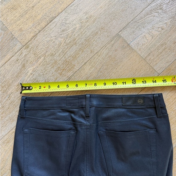 AG Adriano Goldschmied Blue Super Skinny Real Leather Leggings - Picture 4 of 11